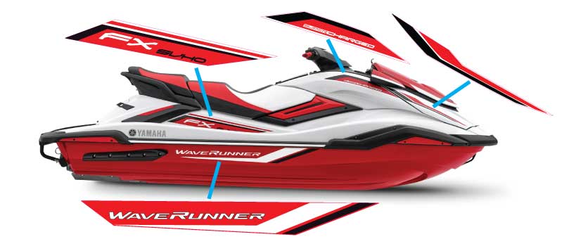 2019 YAMAHA FX SVHO "Look-A-Like" Graphics Kit