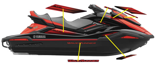 2021 YAMAHA FX SVHO Limited "Look-A-Like" Graphics Kit