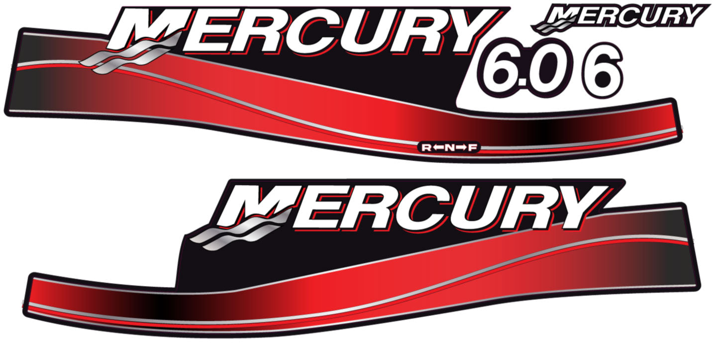 MERCURY 6hp OUTBOARD DECALS
