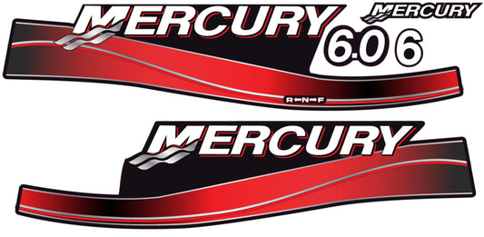 MERCURY 6hp OUTBOARD DECALS