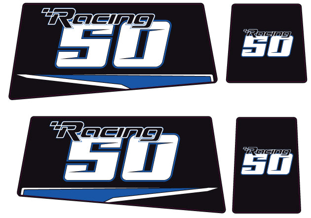 TOHATSU 50HP RACING OUTBOARD DECALS (Type B)