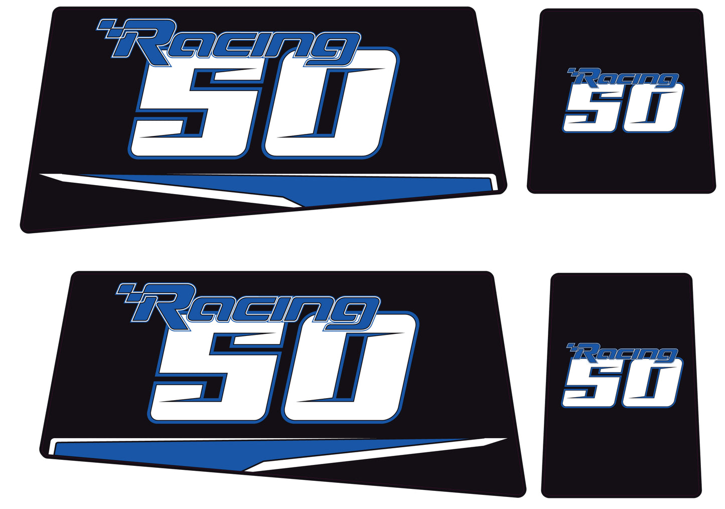 TOHATSU 50HP RACING OUTBOARD DECALS (Type C)