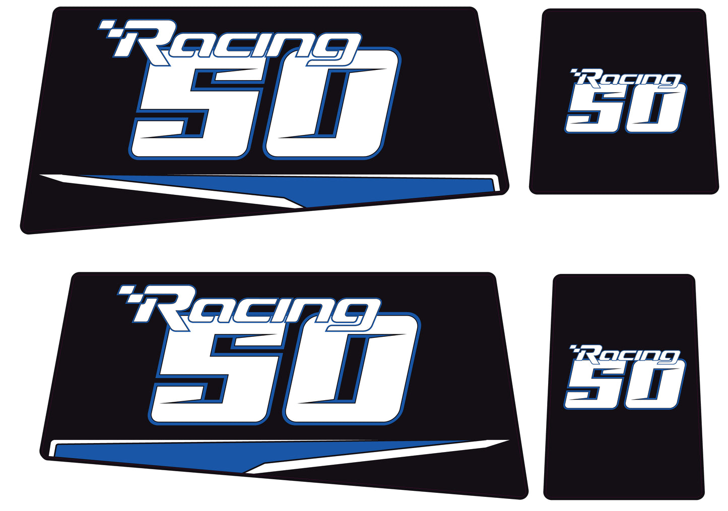 TOHATSU 50HP RACING OUTBOARD DECALS (Type A)