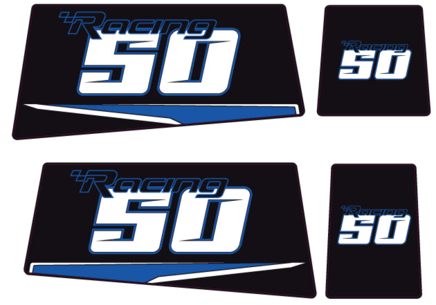 TOHATSU 50HP RACING OUTBOARD DECALS (Type D)