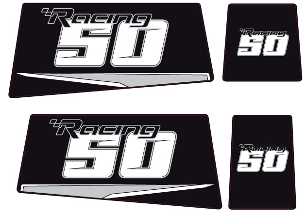TOHATSU 50HP RACING OUTBOARD DECALS (Type D)