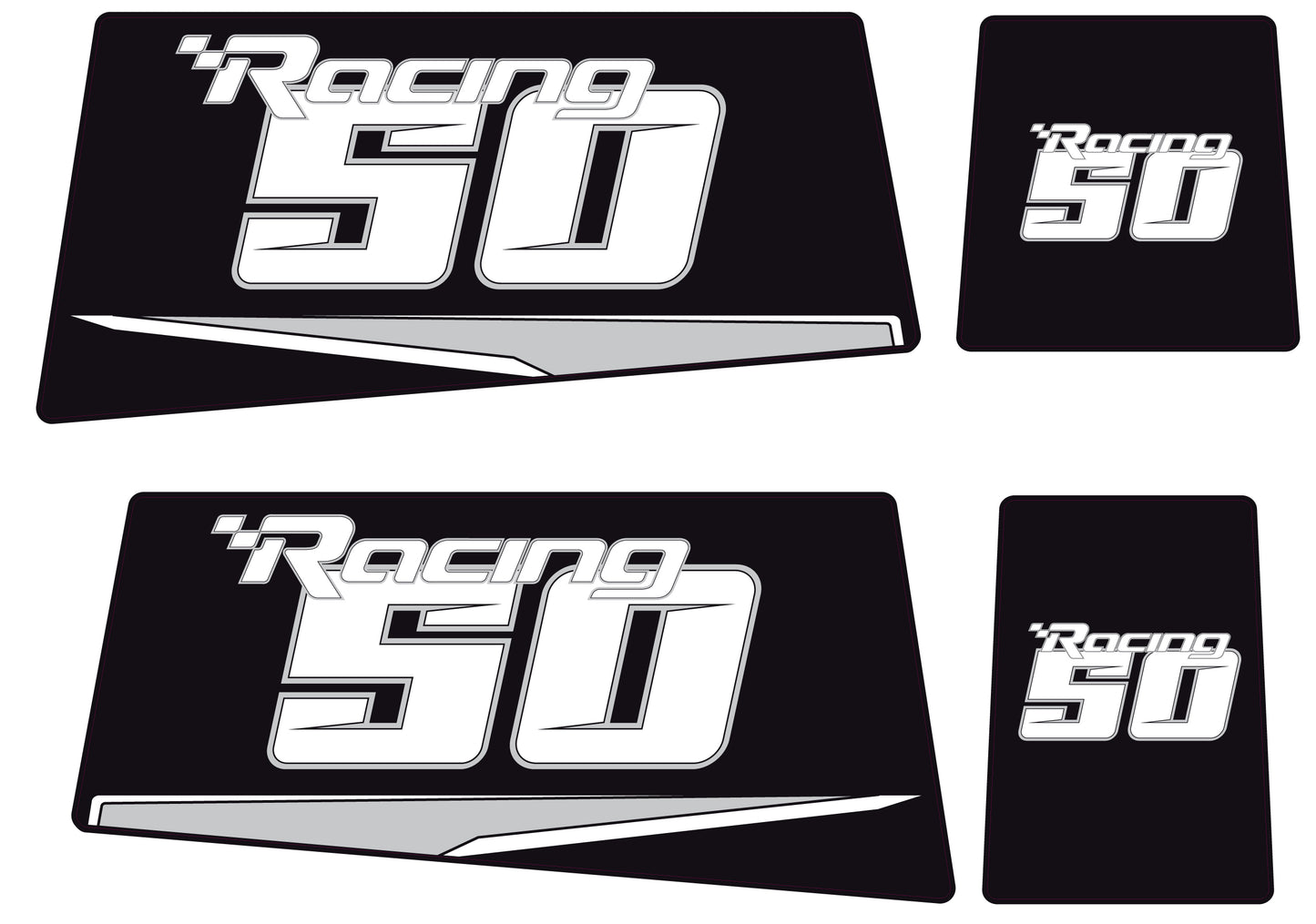 TOHATSU 50HP RACING OUTBOARD DECALS (Type A)