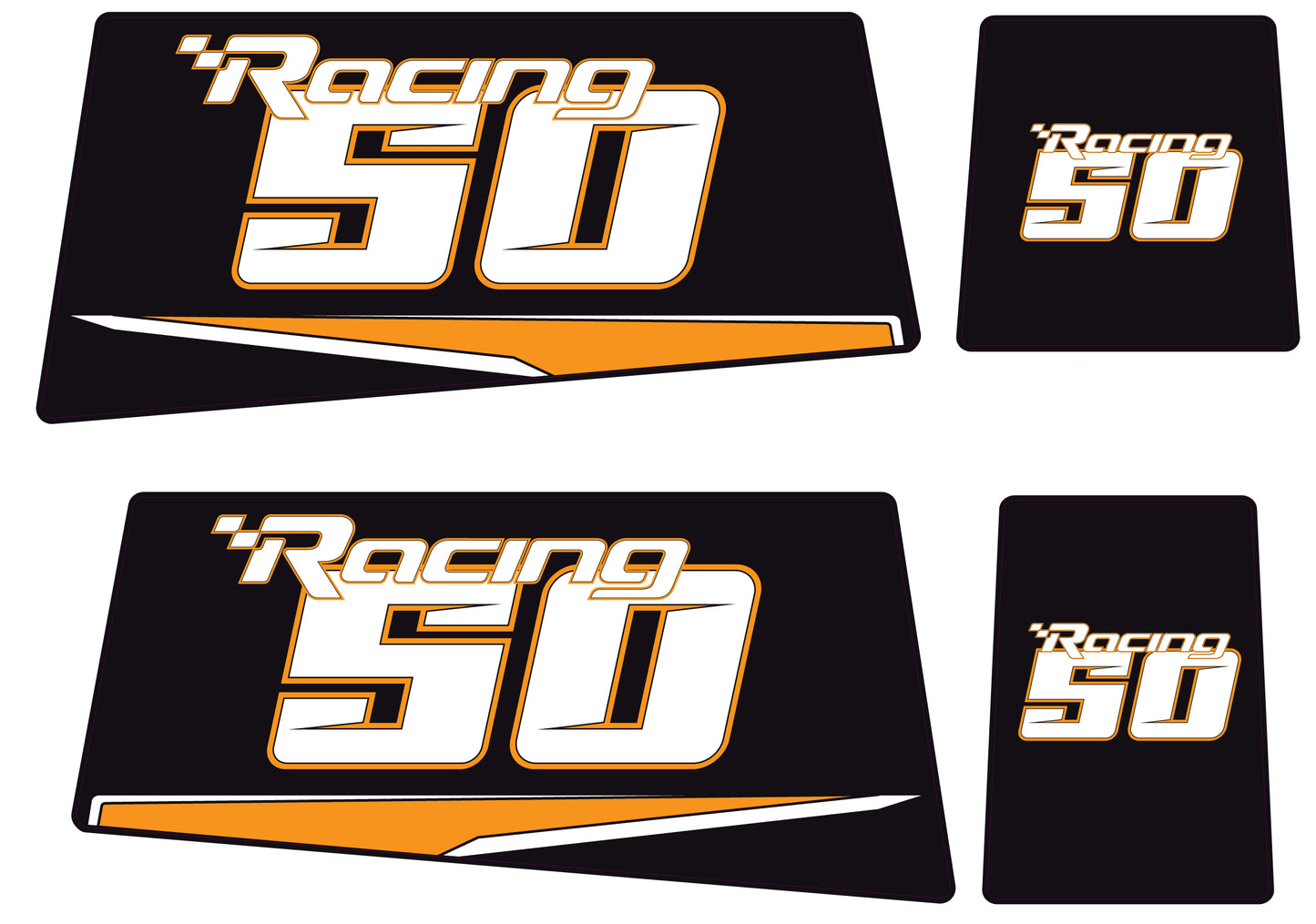 TOHATSU 50HP RACING OUTBOARD DECALS (Type A)