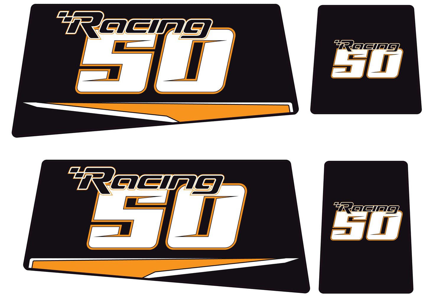 TOHATSU 50HP RACING OUTBOARD DECALS (Type B)