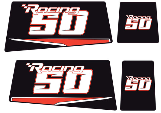TOHATSU 50HP RACING OUTBOARD DECALS (Type A)