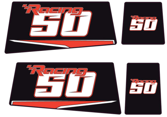 TOHATSU 50HP RACING OUTBOARD DECALS (Type C)