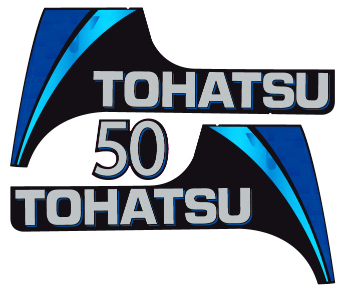 TOHATSU 50HP OUTBOARD DECALS