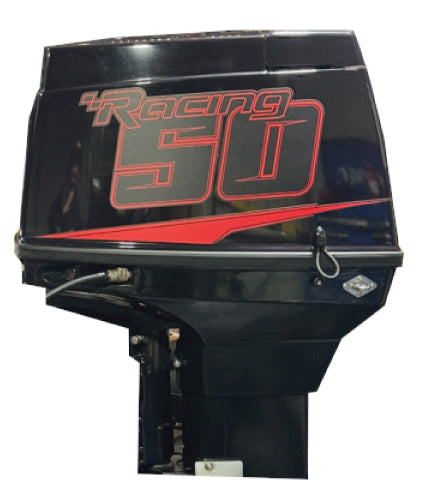 TOHATSU 50HP RACING OUTBOARD DECALS (Cut-Out)