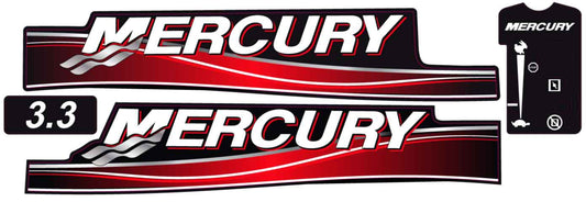 MERCURY 3.3 OUTBOARD DECALS