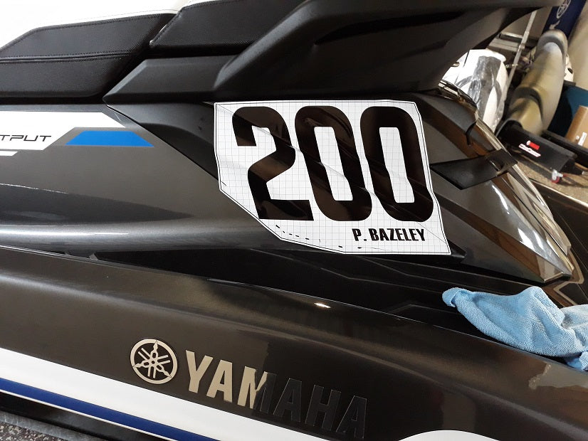 FX-5 SVHO Rear Race Numbers