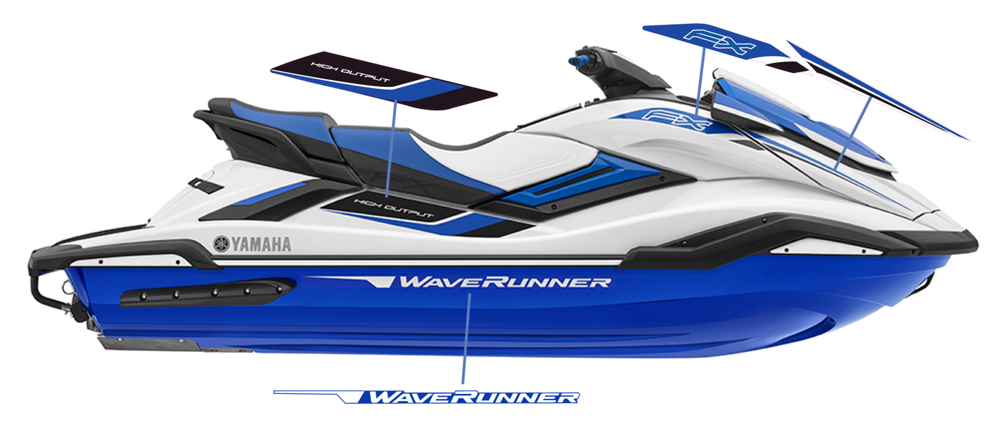 2019 YAMAHA FX HO "Look-A-Like" Graphics Kit