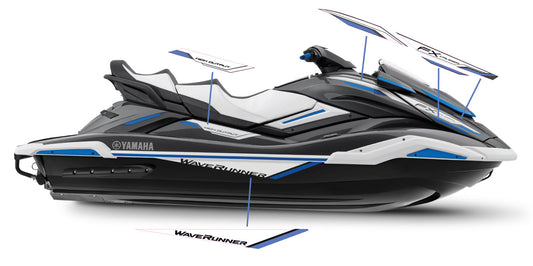 2019 YAMAHA FX Cruiser HO "Look-A-Like" Graphics Kit