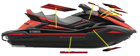 2021 YAMAHA FX SVHO Limited "Look-A-Like" Graphics Kit