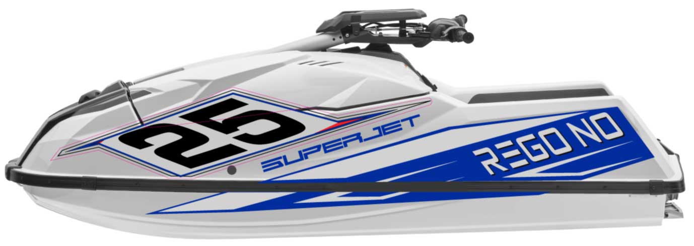2021 On  Superjet Race Numbers Kit