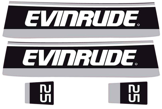 EVINRUDE 25 OUTBOARD DECALS