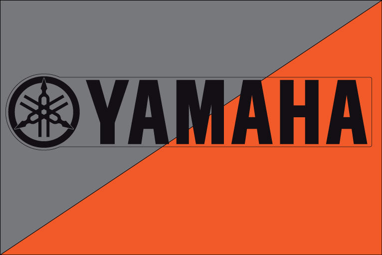 Yamaha Logo Black on Clear
