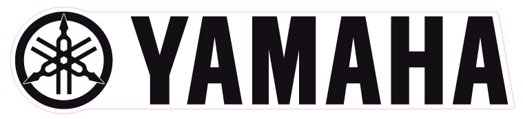 Yamaha Logo Black on Clear