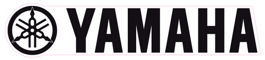 Yamaha Logo Black on Clear