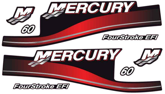MERCURY 60hp OUTBOARD DECALS
