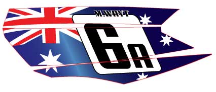 YAMAHA FZ (Extra Large with Flag)
