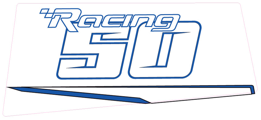 TOHATSU 50HP RACING OUTBOARD DECALS