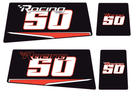 TOHATSU 50HP RACING OUTBOARD DECALS