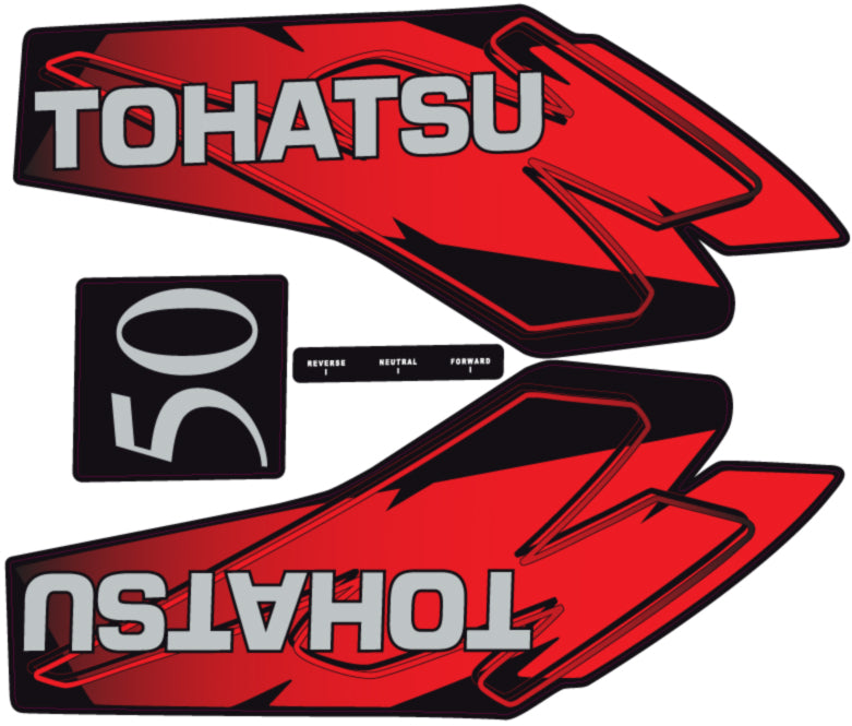 TOHATSU 50HP OUTBOARD DECALS (LATER)