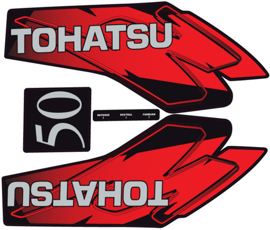 TOHATSU 50HP OUTBOARD DECALS (LATER)