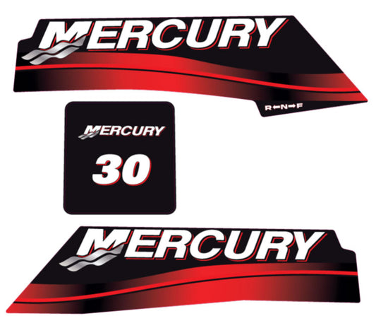 MERCURY 30hp OUTBOARD DECALS